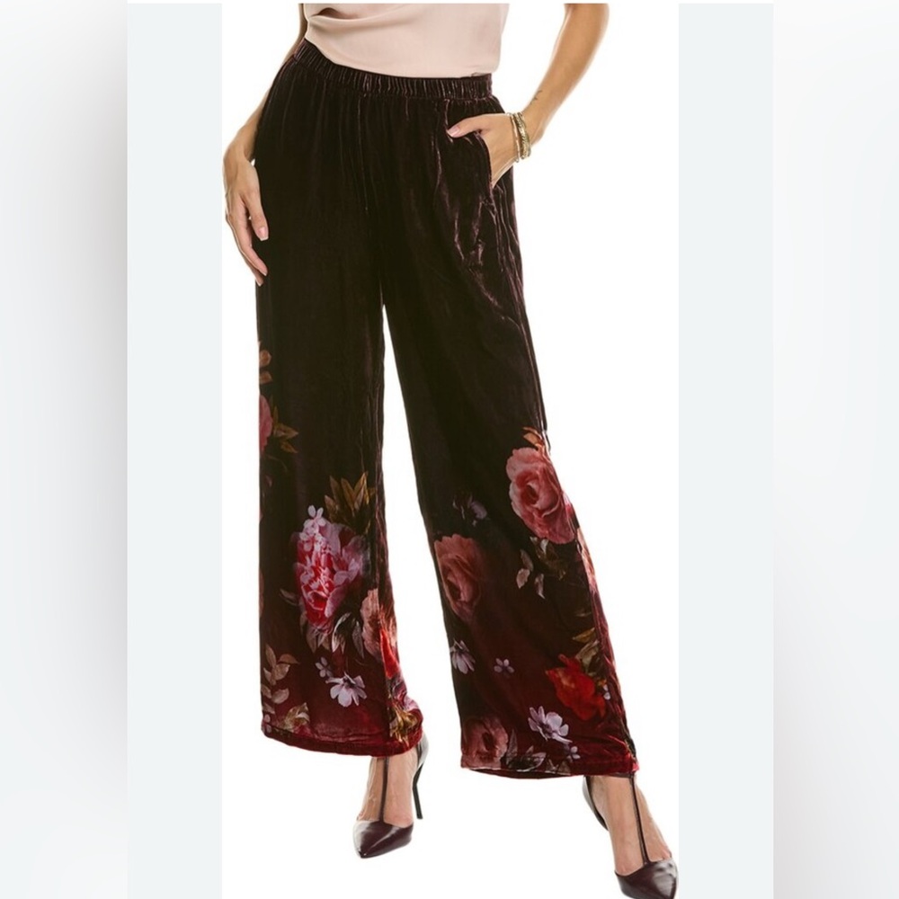 Johnny Was Caralie VELVET WIDE LEG PANT